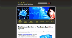 Desktop Screenshot of brainevolutionsystem.net
